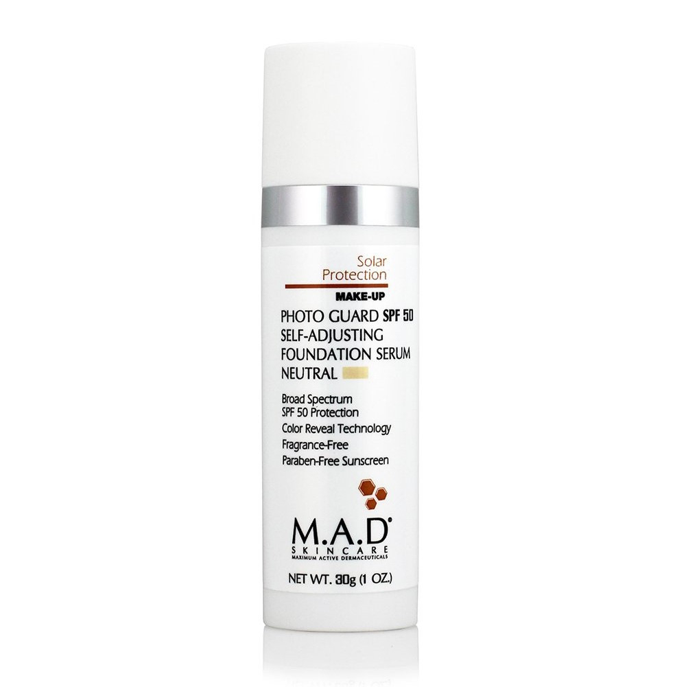 M.A.D. PHOTO GUARD SPF 50 SELF-ADJUSTING FOUNDATION SERUM:NEUTRAL