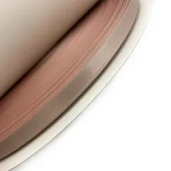 Атласная лента 6 мм, серебристый пион