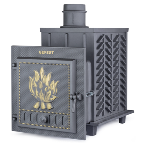 Печь для бани Гефест 25 чугунная дверца