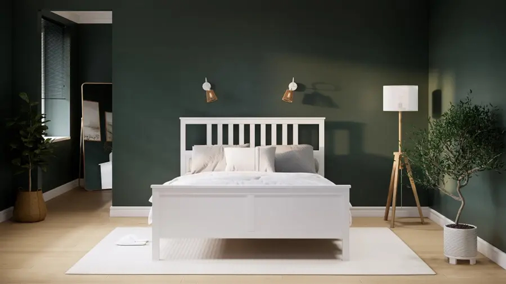 Кровать - аналог IKEA HEMNES / ХЕМНЭС/ ХЕМНЕС / КЫМОР / ИКЕА 140х200 см, белый