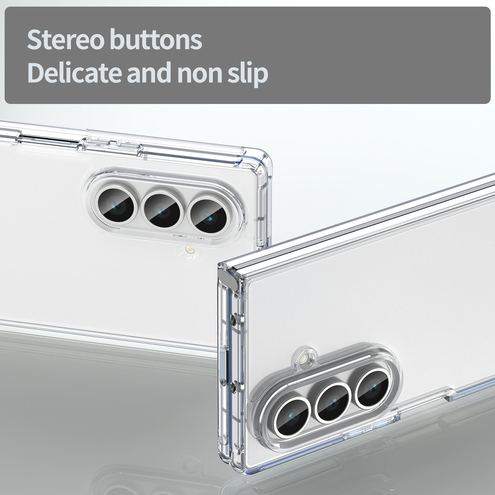 Чехол прозрачный защитный для Samsung Galaxy Fold 7, мягкие усиленные боковые рамки