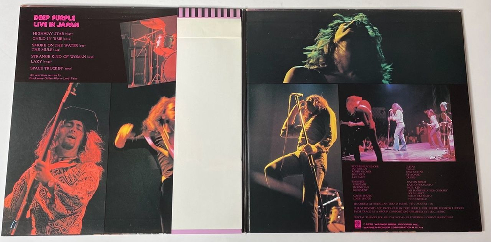 Винтажная виниловая пластинка LP Deep Purple Live In Japan (Japan 1985) (Obi) Child In Time