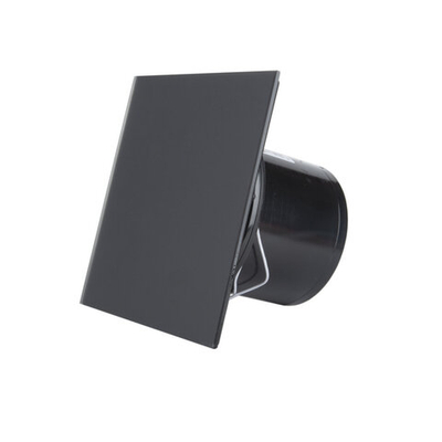 Вытяжной вентилятор для ванн ММ-Р 06 стекло прямое 105 м³/час 14 Вт с обратным клапаном черный матовый