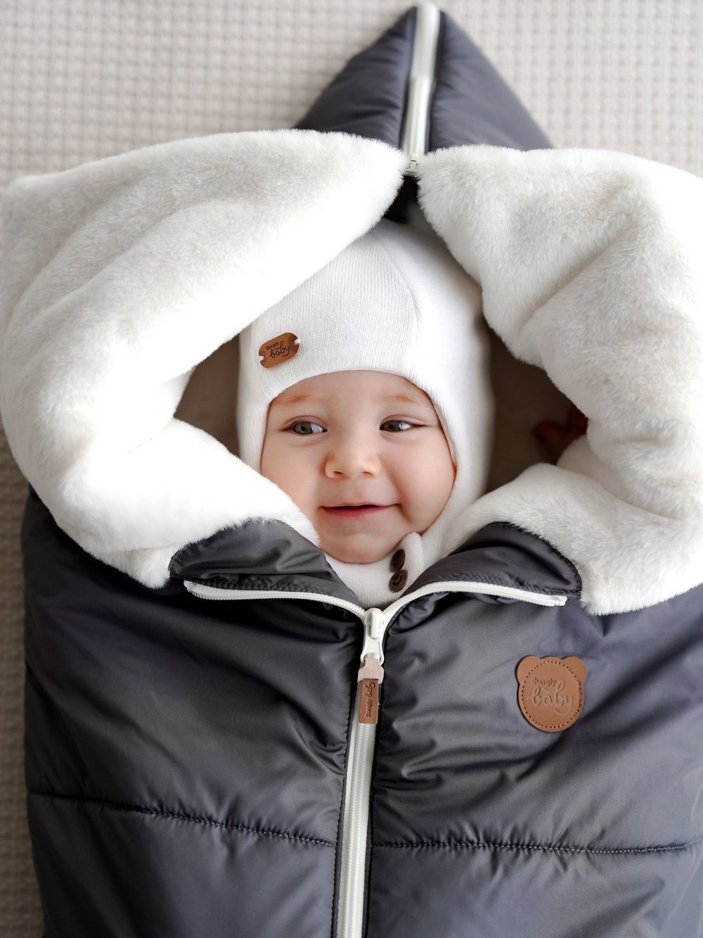 Конверт-одеяло "Графит" 0+