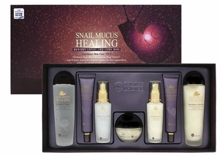 Bergamo Ellelhotse Snail Mucus Nutritious Skin Care 7pcs, Набор с улиткой 150+150+50г+50+40+40+50 (до 13.10.27)