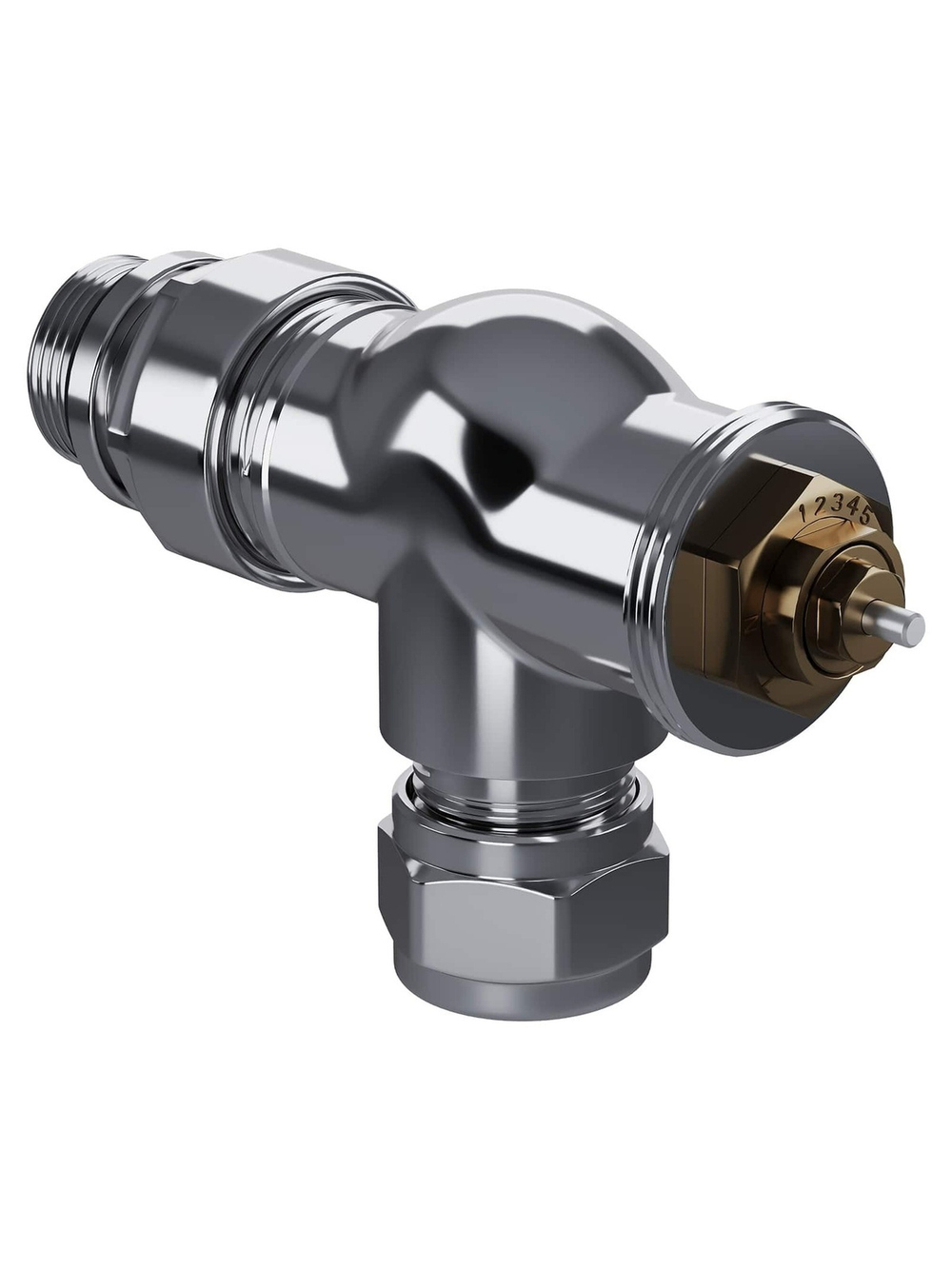 Набор термостатический осевой Royal Thermo Design Pro 15мм М30х1,5 (Хром)