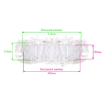 Запаска для швабры OfficeClean Professional, 40х10 см, хлопок, ворс 3-5,5 см, карманы, белая