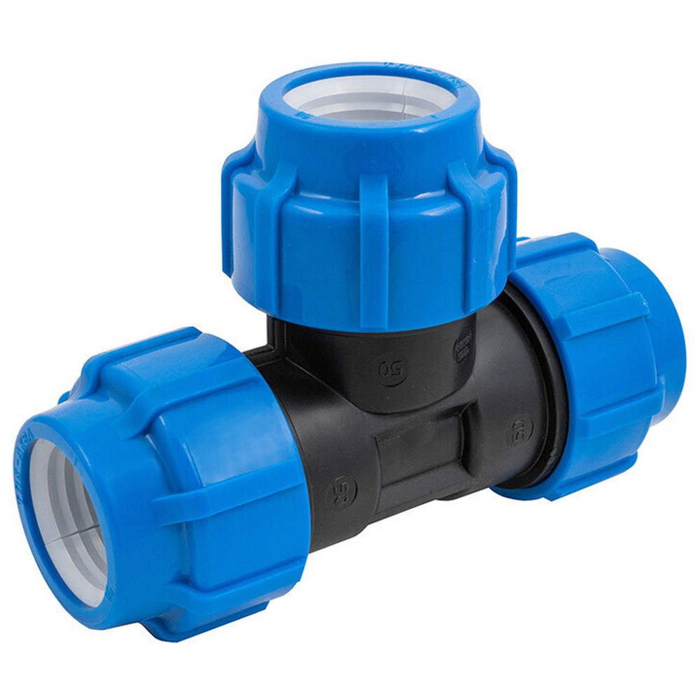 Тройник ПНД компрессионный 63 мм (ТПК-АКВА)