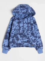 Худи для девочки синяя варенка