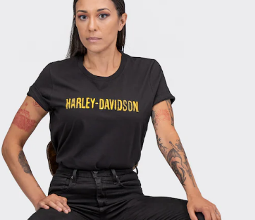 Футболка Bar & Shield Gold Logo Graphic Tee Harley-Davidson