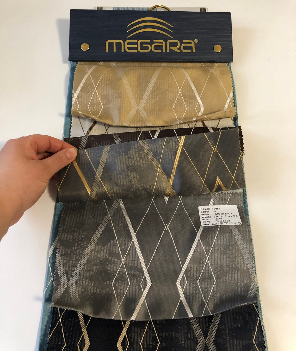 Портьерная ткань Megara арт. 9081 (высота 310 см, Турция)