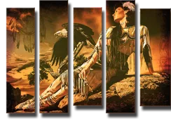 Модульная картина "Художественный Запад"