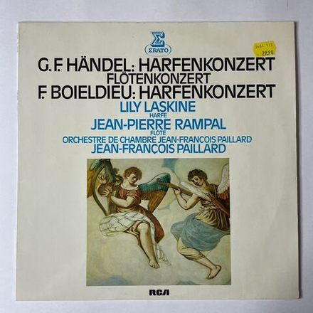 Винтажная виниловая пластинка LP G.F.Handel Гендель, F.Boieldieu F.Boieldieu, Harfenkonzert, Flotenkonzert, Harfenkonzert (Германия 1977)