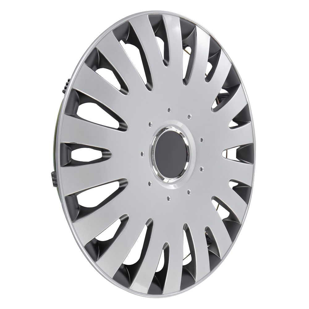 Колпаки R14 Vega 4шт (серебристо-черно матовые) ABS-пластик ARNEZI A0702057