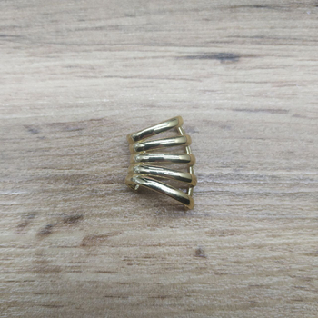 Серьга-кафф Mini 5 колец в одном металл золотистый