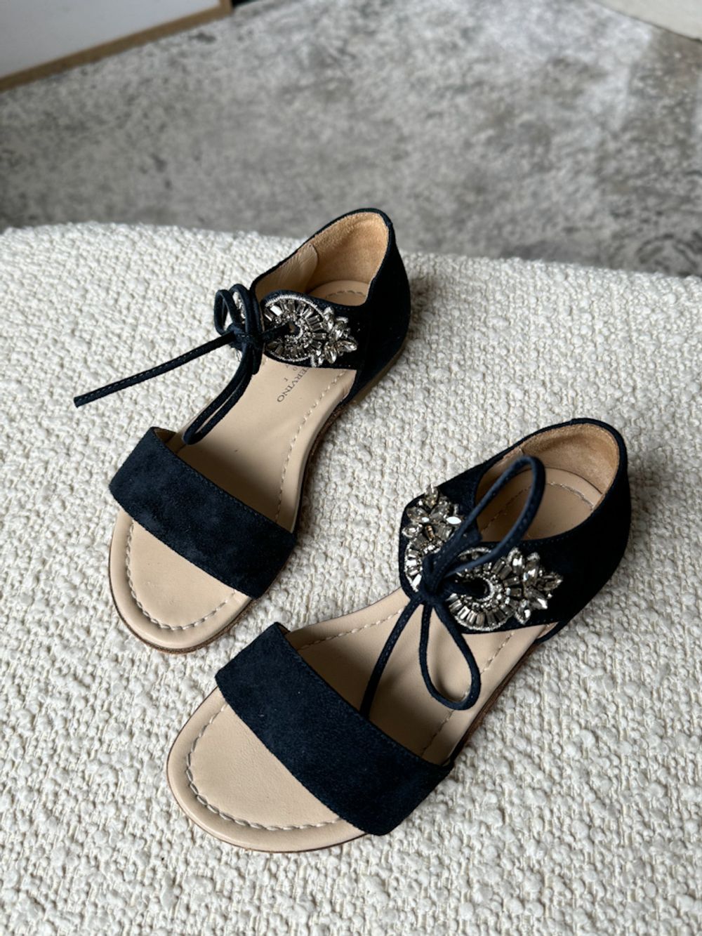 Замшевые босоножки Ermanno Scervino, 31,5