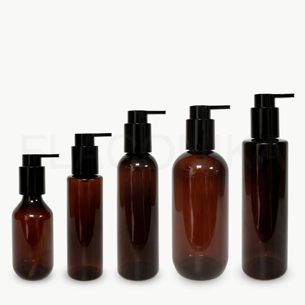 Дозатор для КРЕМА 28/410 черный гладкий с длинным носиком и фиксатором