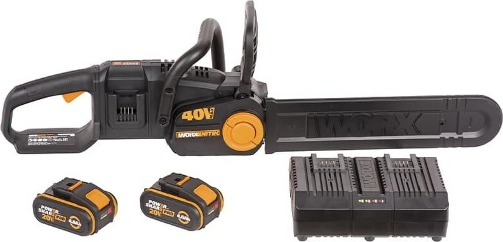 Пила цепная аккумуляторная Worx NITRO WG385E бесщеточная WG385E