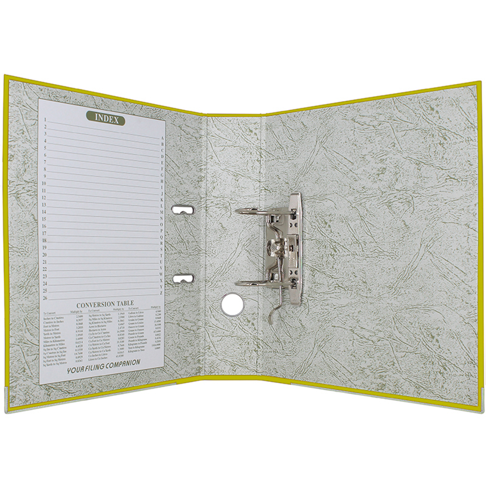 Папка-регистратор KUVERT А4, ширина корешка 72 мм, желтая