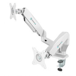 ONKRON G160 белый {Для двух экранов с диагональю 13"-32" Допустимая нагрузка: 2 x  (2-6,5 кг) VESA: 75x75, 100x100 мм}