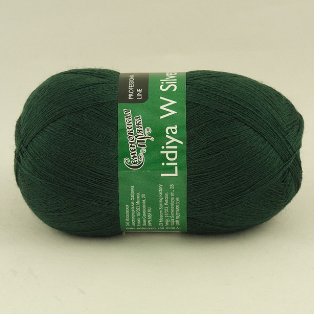Семеновская Пряжа "Лидия Silver ЧШ" 100% имп. меринос 1613м/100гр
