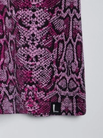 Футболка для девочки оверсайз, принт питон