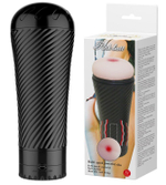 Мастурбатор-анус с многоуровневой вибрацией Pink Butt (Цвет: телесный с черным)