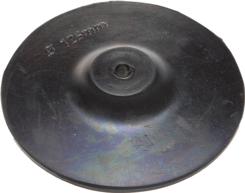 Тарелка опорная ТЕВТОН резиновая с шестигранным хвостовиком, для дрели, 125мм