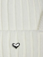 Шапка зимняя с помпоном и ушками для девочки