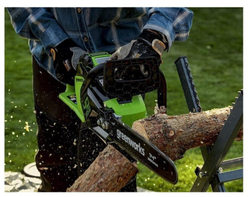 Цепная пила аккумуляторная GreenWorks GD40CS15, 40V, 35 см, бесщеточная, 1,5 КВТ, без АКБ и ЗУ (2005707)