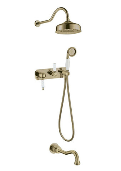 Смеситель для ванны встроенный Boheme MEDICI MURANO 308-MR-W