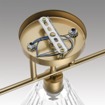 8188/3C COMFI LN26 218 латунь/прозрачный, металл/стекло Потолочный светильник E14 3*40W 220V VIVIAN