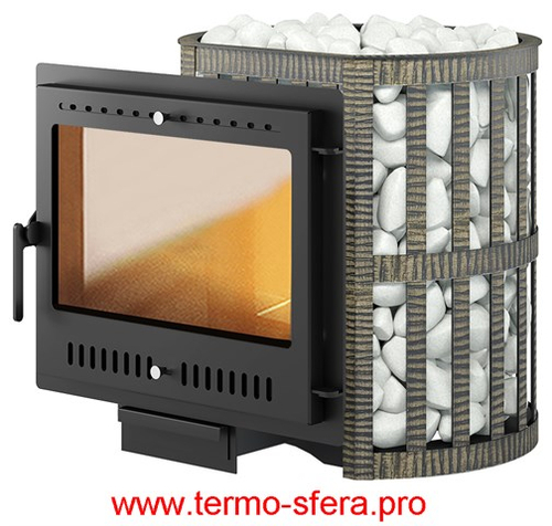 Печь ВЕЗУВИЙ Легенда Ковка 16 Панорама "М"