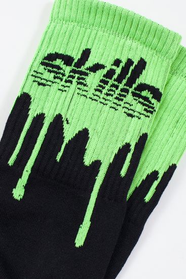 Носки SKILLS Alien (Черный Зелёный)