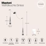 Настенный светильник (бра) Maytoni P090WL-L24CH3K