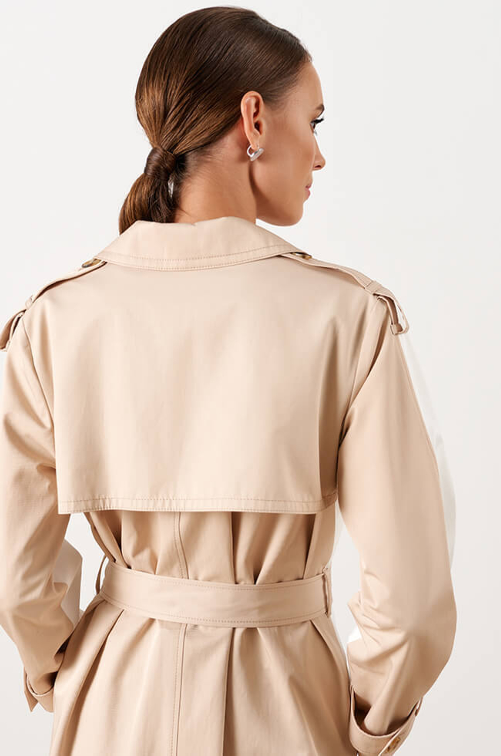 0105 Плащ женский (молочный / бежевый)