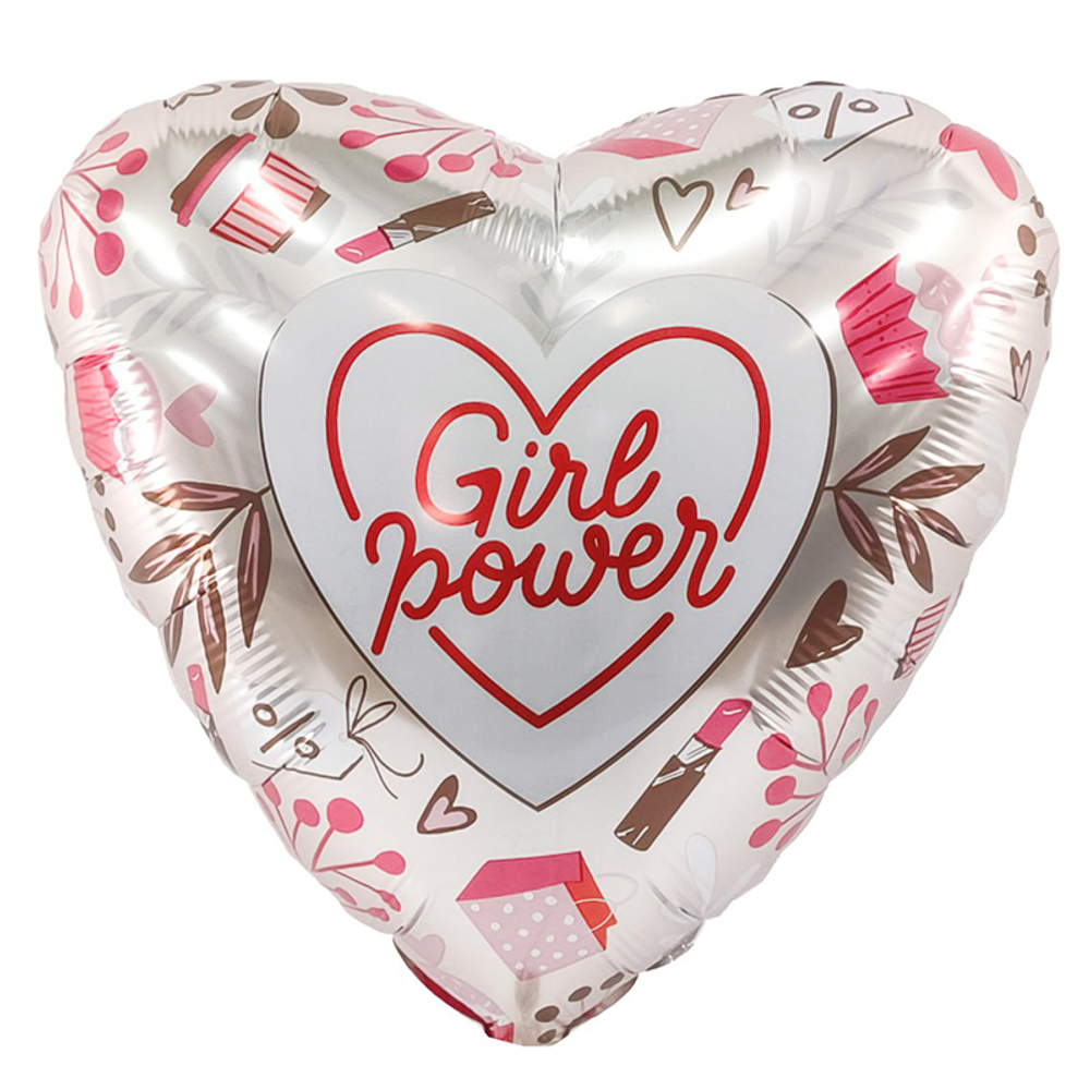 Р Girl Power, Конфетка, фольгированный шар  19"/48 см