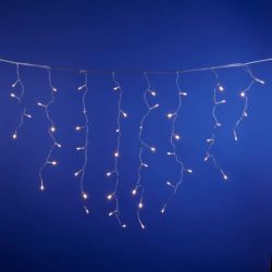 ULD-B3010-200-DTA WARM WHITE IP20 Бахрома светодиодная с контроллером. 3 м. 200 светодиодов. Теплый белый свет. Провод прозрачный. TM Uniel.