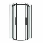 Душевой уголок Grossman Classic 301.K33.04.1010.21.00 100x100 стекло прозрачное/профиль черный матовый