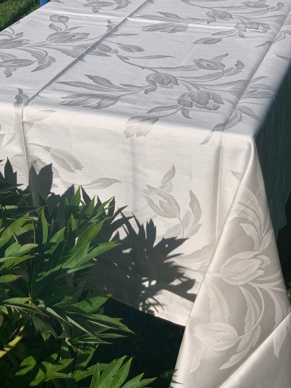 Скатерть 150х180 и 6 салфеток EmilioGatti Tulipan светло-бежевые