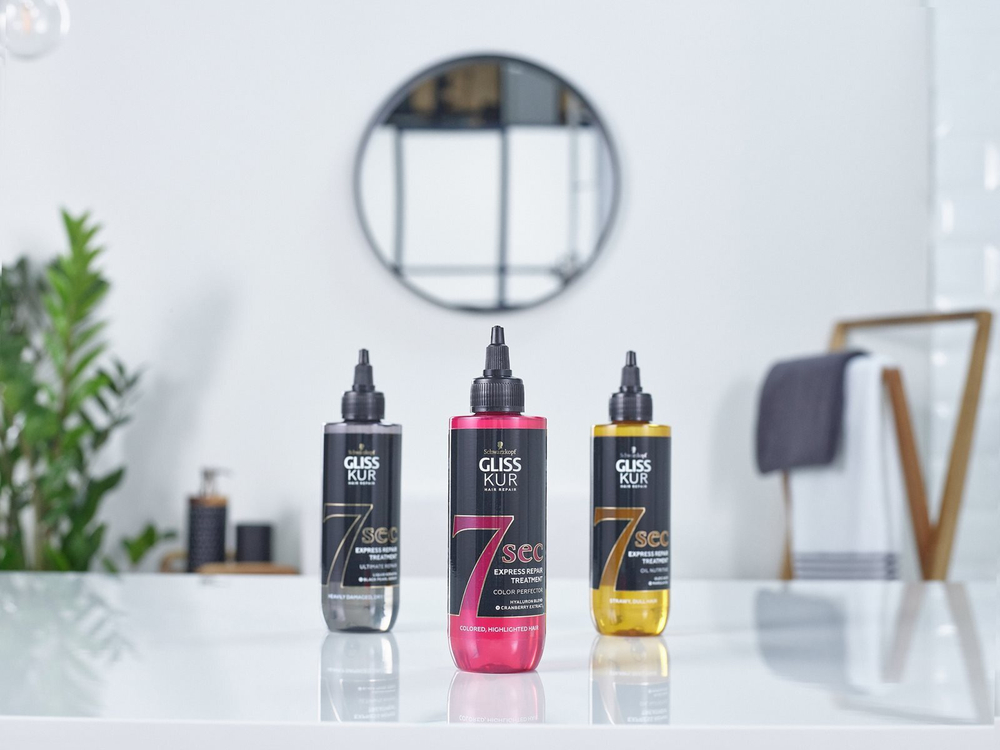Schwarzkopf Gliss 7 sec - восстанавливающий уход за окрашенными волосами /   200  ml  / GTIN 9000101610215