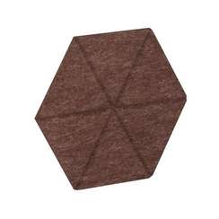 AcustiX Настенная панель шестигранная (6 лучей) VE.NP-6G6LU-300 Молочный Шоколад 600*520*12
(сторона