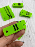 Номерки для ключей 20х50 (Комплект)