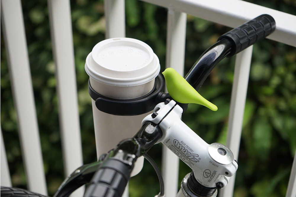 Держатель для стаканов bird, черный/зеленый