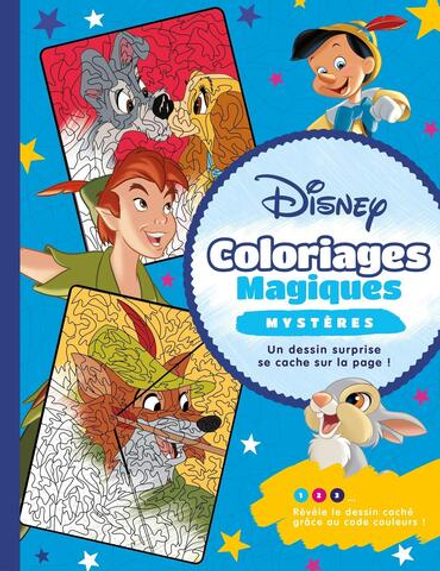 Hachette/ раскраска по номерам/ DISNEY CLASSIQUES - Coloriages Magiques - Mystères