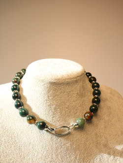 Чокер из гелиотропа «Хранитель глубин»