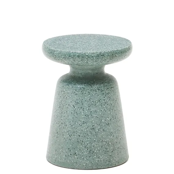 Приставной столик Mesquida из зеленого терраццо Ø 39