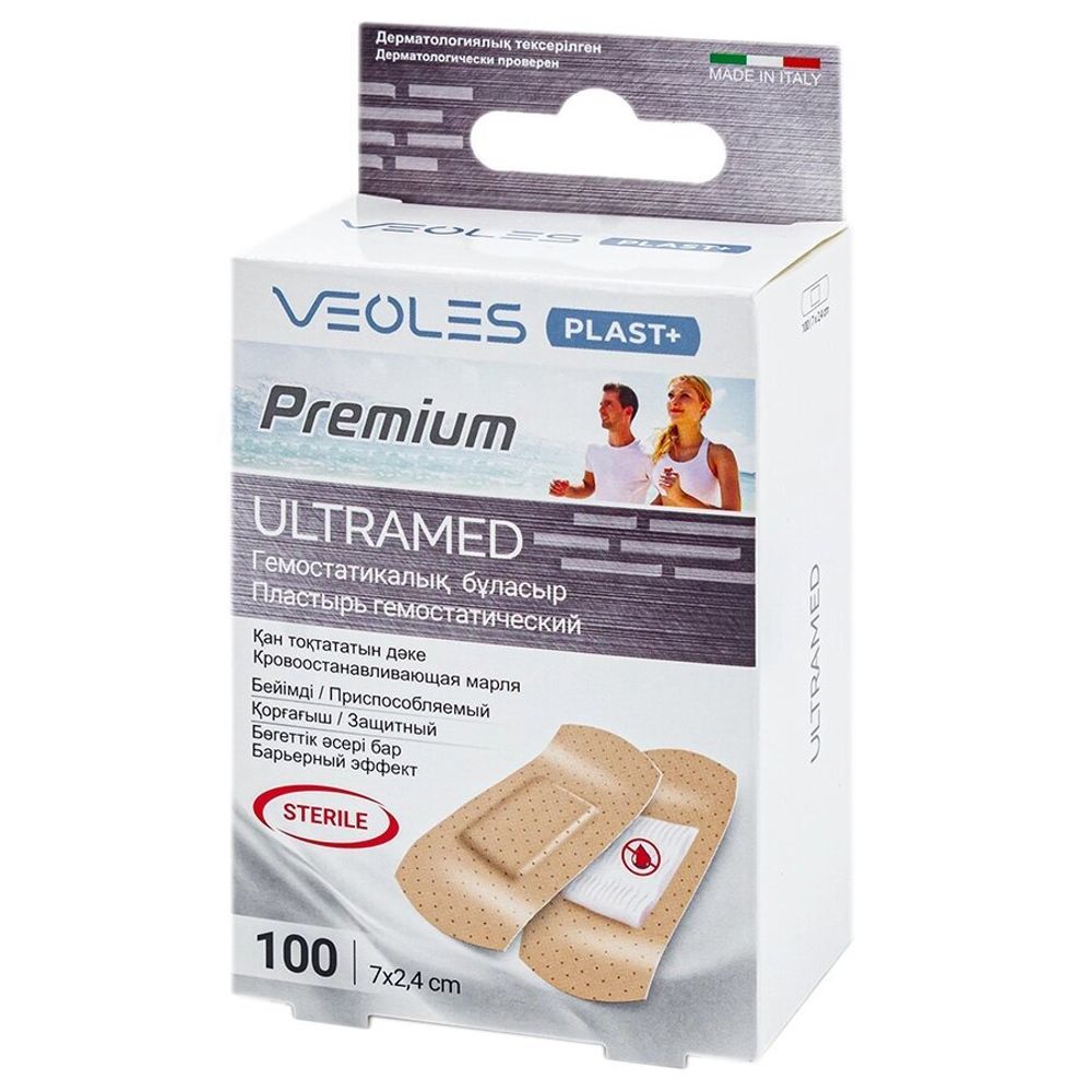 Veoles premium Ultramed №100 пластырь гемостатический штрихкод 8017990083922.