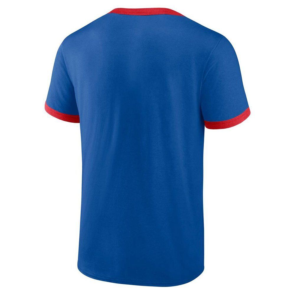 Баскетбольная футболка Fanatics Fundamental Biblend Ringer Tee Chicago Cubs Blue