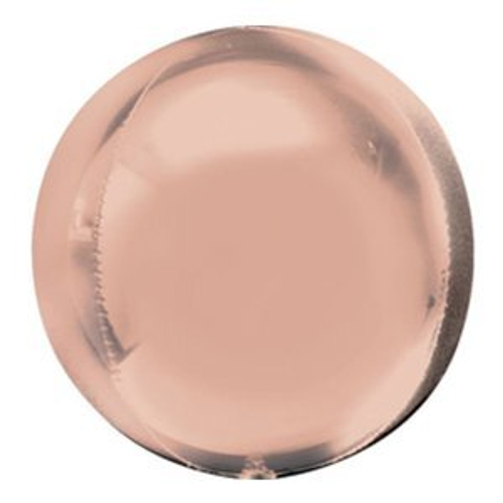 3D сфера 10" розовое золото, 1 шт. и45